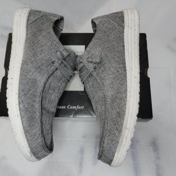 Skechers Melson Chad Slip on Sneaker Gray Relaxed Fit Air Cooled Men's Size 14 - Picture 4 of 16